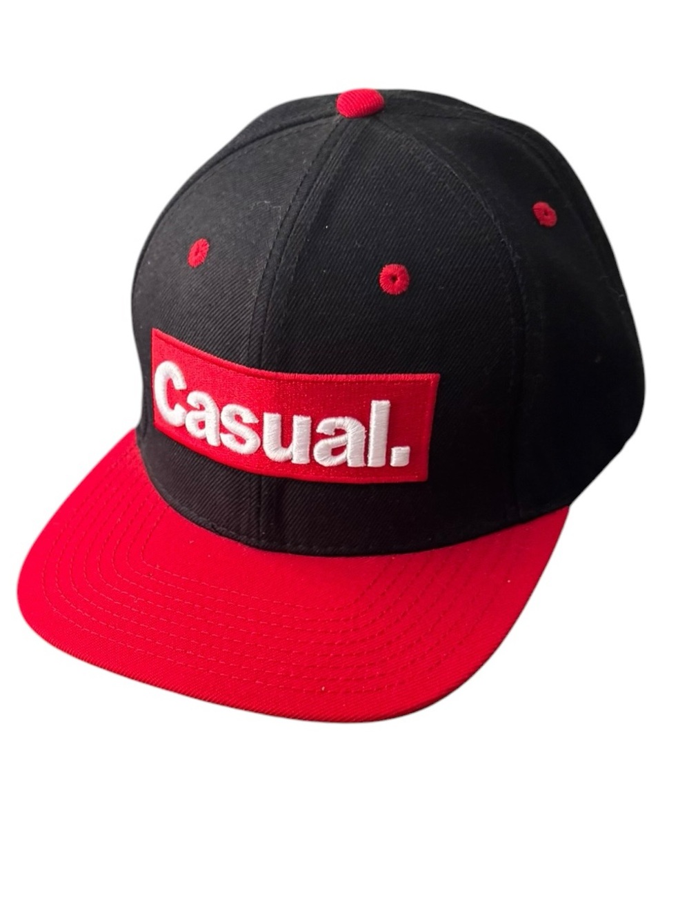 SUPERIOR Casual Red and Black Snapback Hat New Z